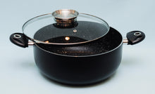 Заредете изображение във визуализатора на галерията – тенджера за готвене мраморно покритие pensofal пенсофал италия алуминий арома капак арома-капак